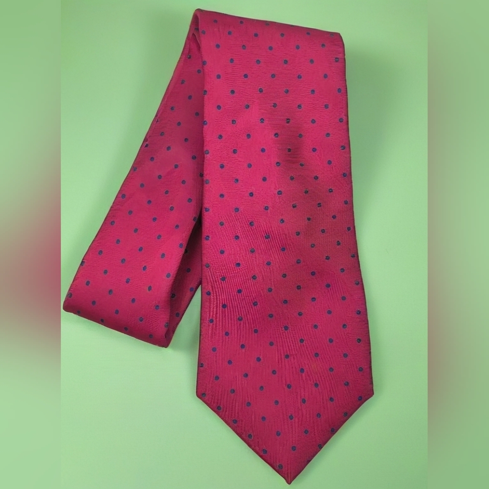 *0854 Bert Pulitzer vintage silk neck tie Men